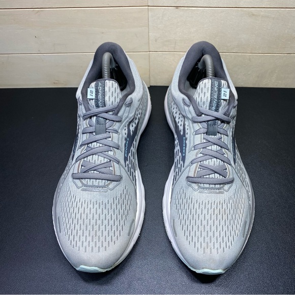 Brooks Adrenaline 21 GTS Grey Women's Size 10 Running Shoes D Wide Sneakers - Picture 7 of 11